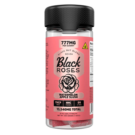 Black Roses Black Out THC-P Gummies - 15,540mg Black Roses