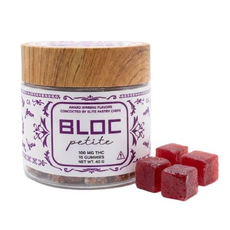 Bloc Petite Artisanal THC Gummies - Peach Petel Vanilla Bloc Petite Artisanal