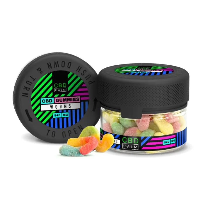 CBD Calm 540mg Worms Gummies Worms Gummies