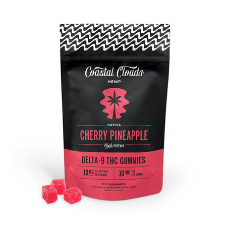 Coastal Clouds High Potency THC + D9 Gummies - 20ct Coastal Clouds Gummies