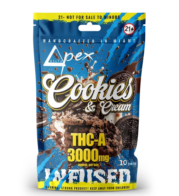 Cookies & Cream THC-A 3000mg Cookies & Cream THC-A