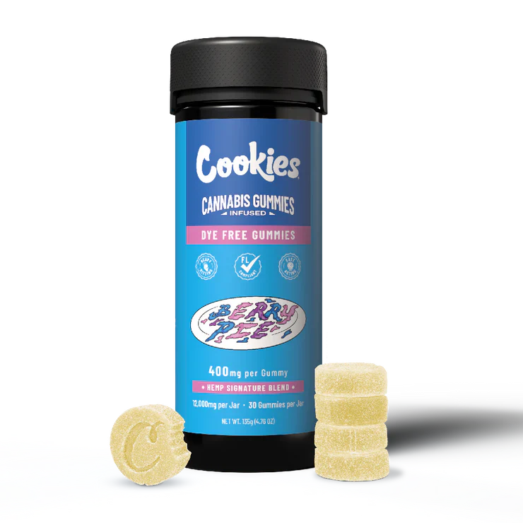 Cookies - Hemp Signature Blend Gummy 400mg - Clear - Berry Pie - 30ct Jar Berry Pie Gummies