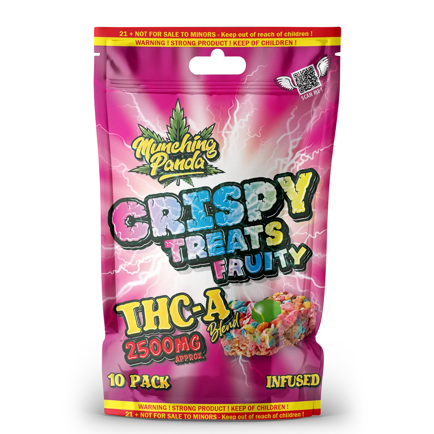 Crispy Treats Fruity 2500mg THC-A Blend Crispy Treats