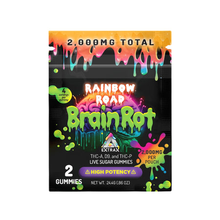 Extrax Brainrot Live Resin THC Gummies - 2000mg Brainrot Live Resin THC Gummies