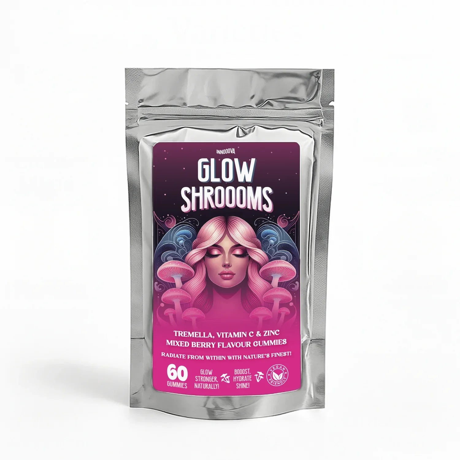 GlowShroooms By Inooova 60 Gummies Glow Shroooms