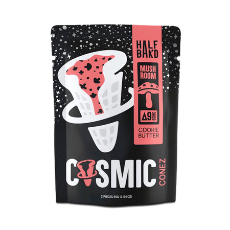 Half Bakd Mushroom Cookie Butter Cosmic Conez-2ct Cookie Butter Cosmic Conez