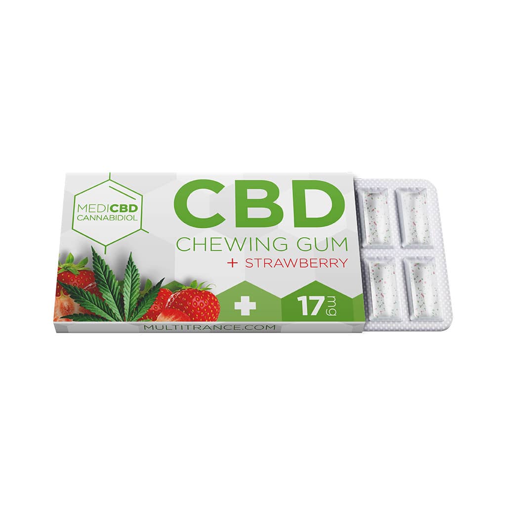 MediCBD CBD Mint Chewing Gum 17mg 12 Pieces CBD Mint Chewing Gum