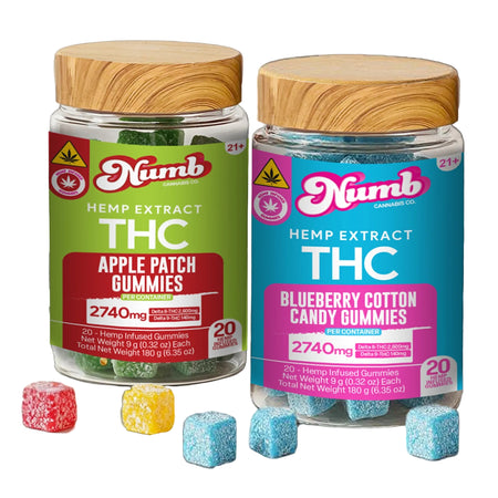 Numb Delta 8 + Delta 9 THC Gummies - 2740mg (20ct) Numb Delta 8 + Delta 9