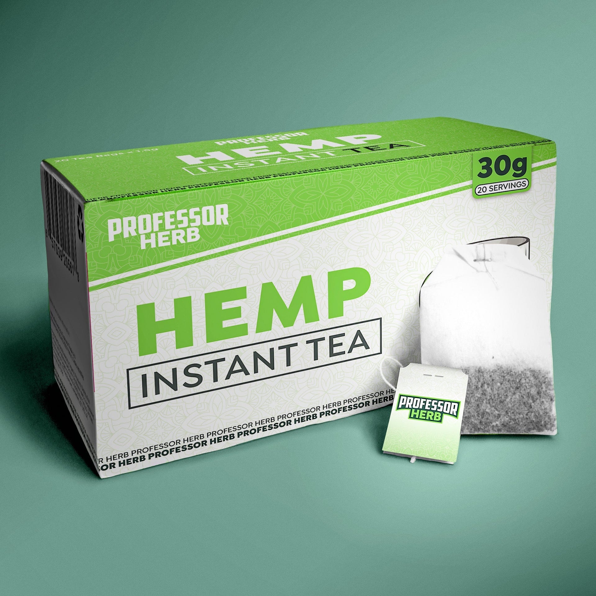 Professor Herb Instant Hemp Tea 20 Servings Professor Herb Instant Tea